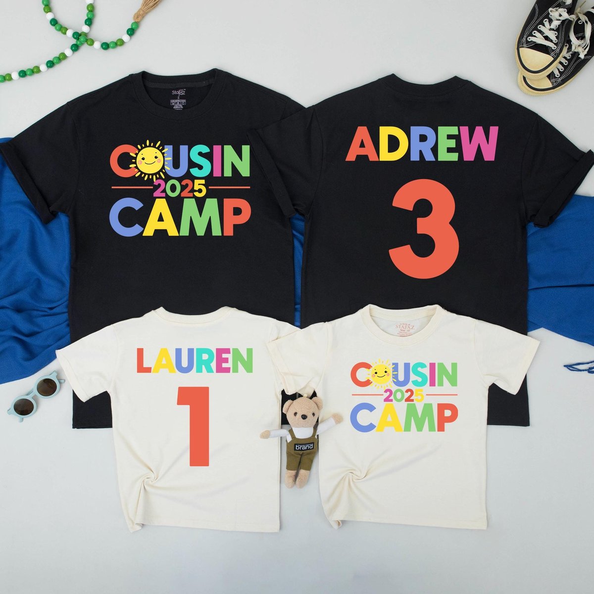 Custom Cousin Camp 2025 Baby Shirts Matching Cousin Shirt Cousins Camping Outfit Cousin Vacation Shi 435