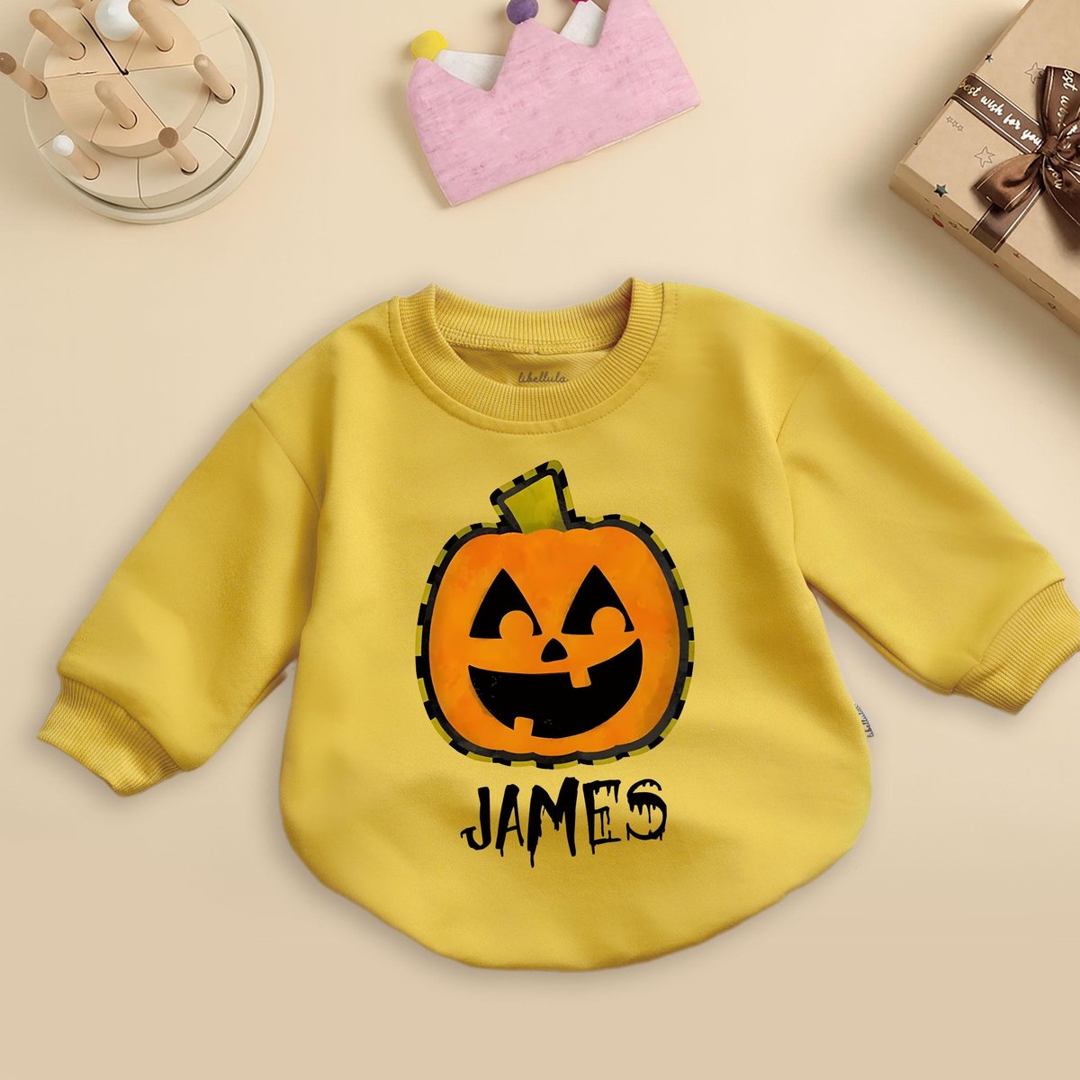 Custom Halloween Jack O Lantern Baby Romper Fall Pumpkin Baby Bodysuit Checkered Halloween Romper Gi 435