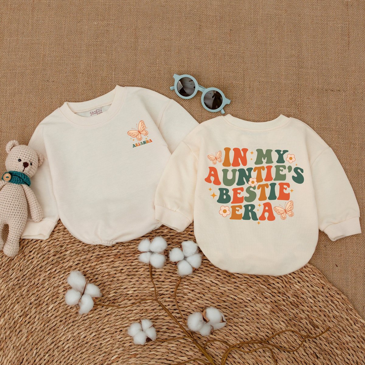 Custom In My Auntie's Bestie Romper Auntie's Bestie Baby Bodysuit Cool Aunt Gift from Aunt Best Fr 171