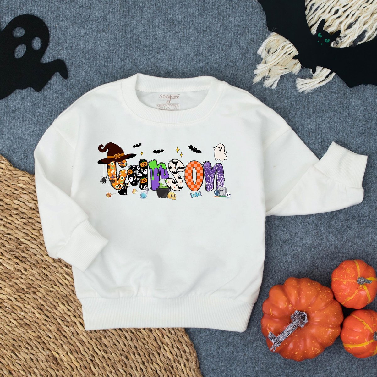 Custom Kids Halloween Name Shirt Toddler Spooky Tee Kindergarten Halloween Shirt With Name Spooky To 434