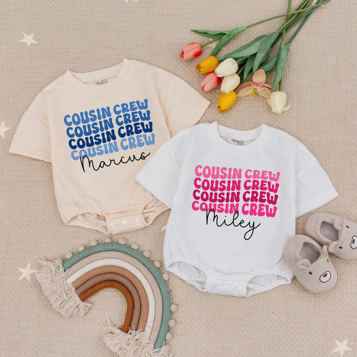 Custom Name Matching Cousins Baby Romper Custom Cousin Crew Shirts Cousin Trip Family Shirts Cousin