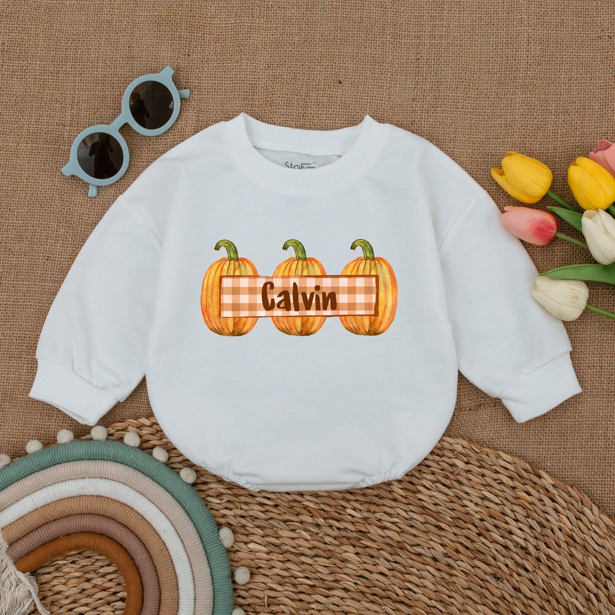 Custom Pumpkin Fall Romper Thanksgiving Baby Bodysuit Baby Thanksgiving Outfit Pumpkin Baby Clothes 176