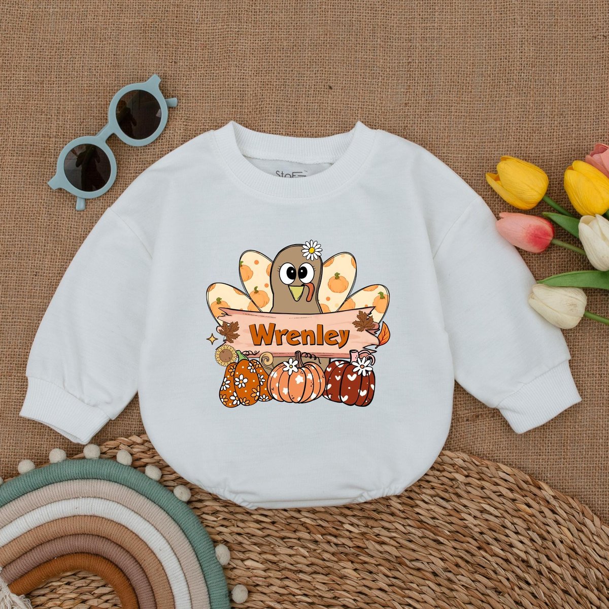 Custom Pumpkin Turkey Romper Girl Thanksgiving Bodysuit My First Thanksgiving Romper Baby Thanksgivi 178