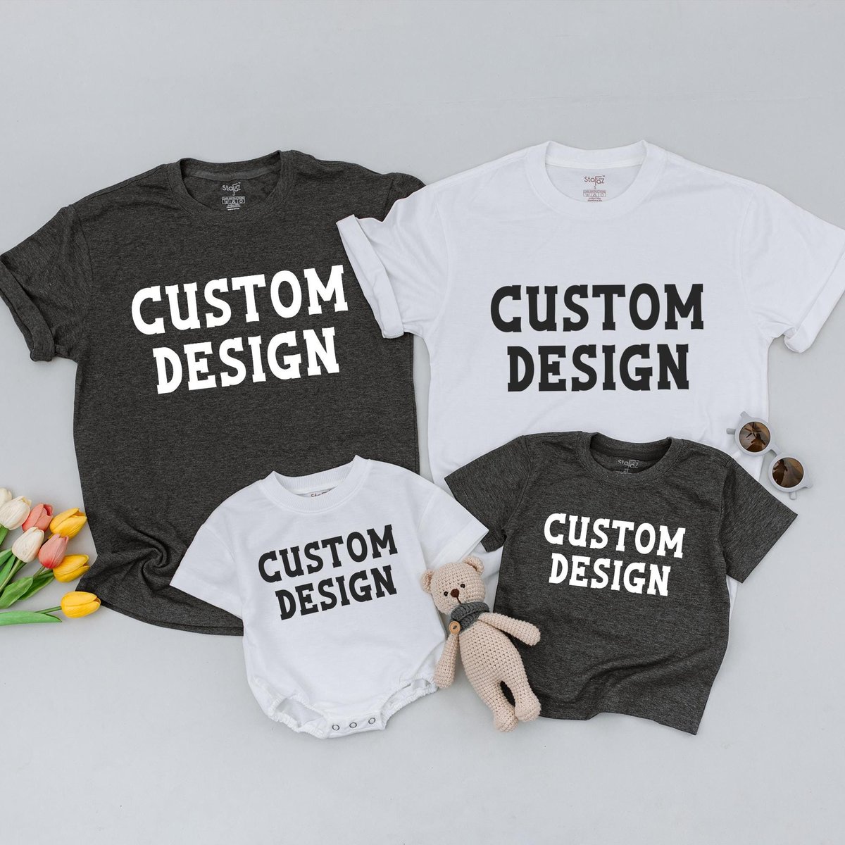 Custom Text Design T shirt Personalized Saying Shirt Custom Family Matching Shirts Gift Idea Custom 430