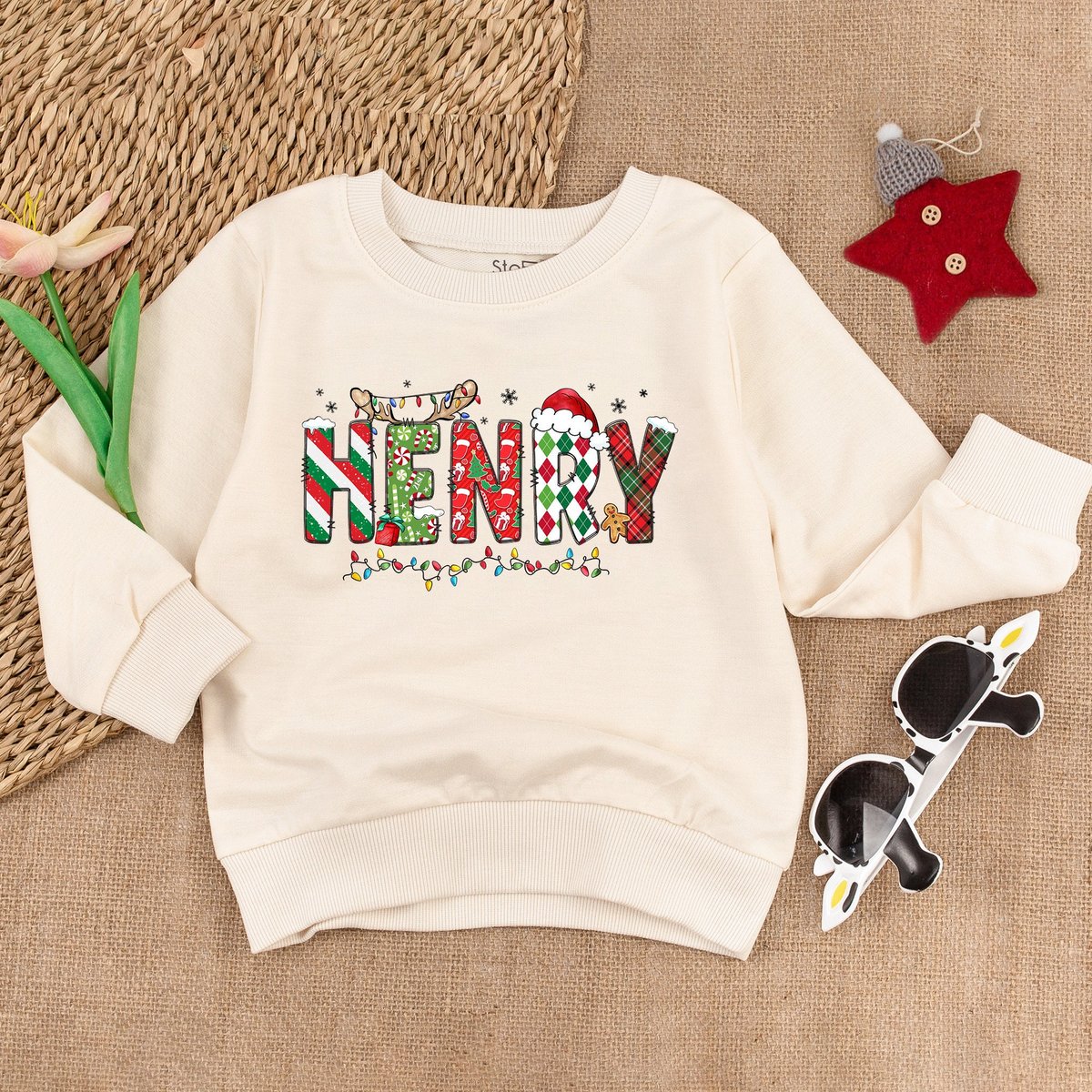 Customized Merry Christmas Kids SweatshirtChristmas Baby Toddler SweatshirtChristmas Santa Toddler s 180