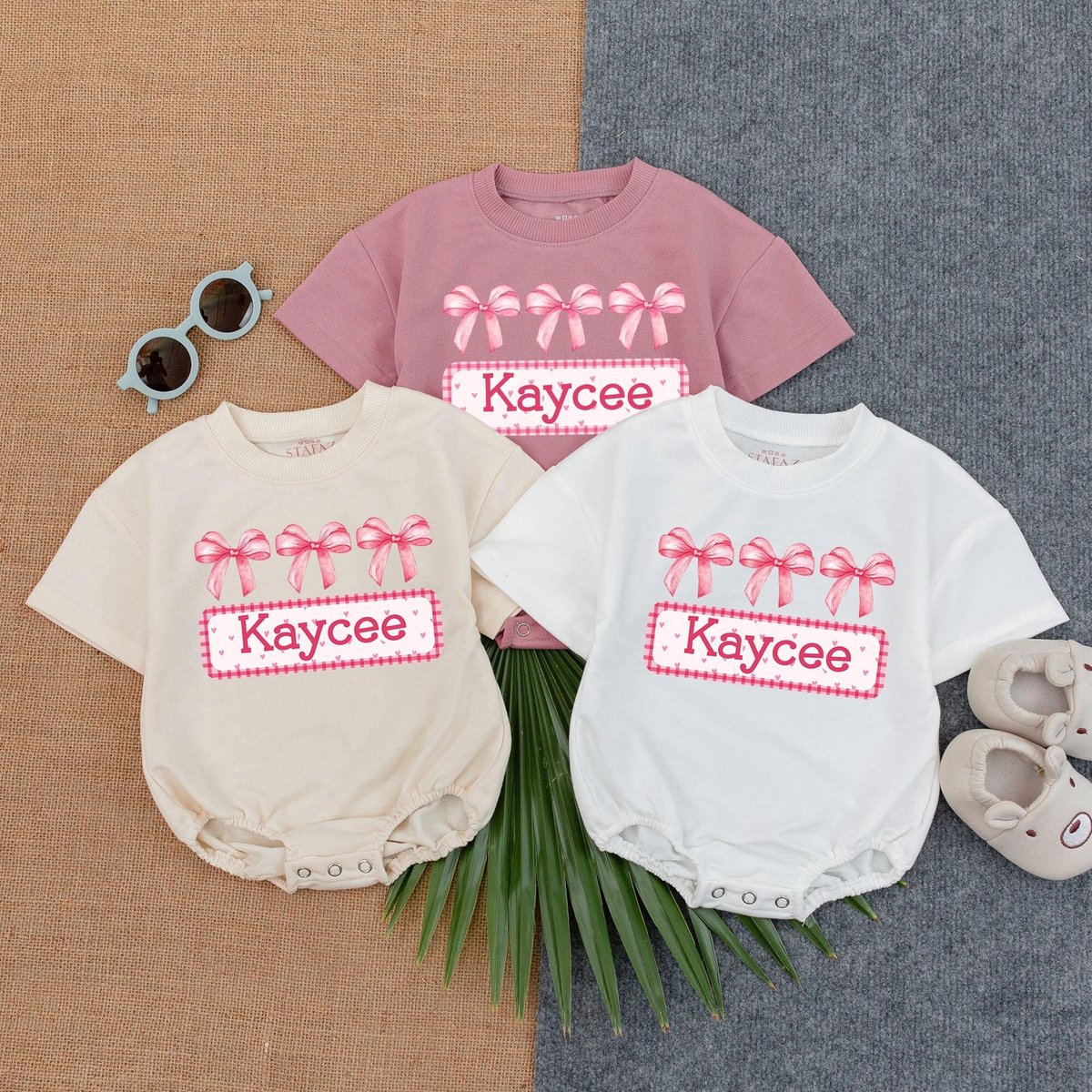 Customized Name Baby RomperSweatshirt Bodysuit Personalized Bubble Romper Baby Shower Gift Minimalis 186
