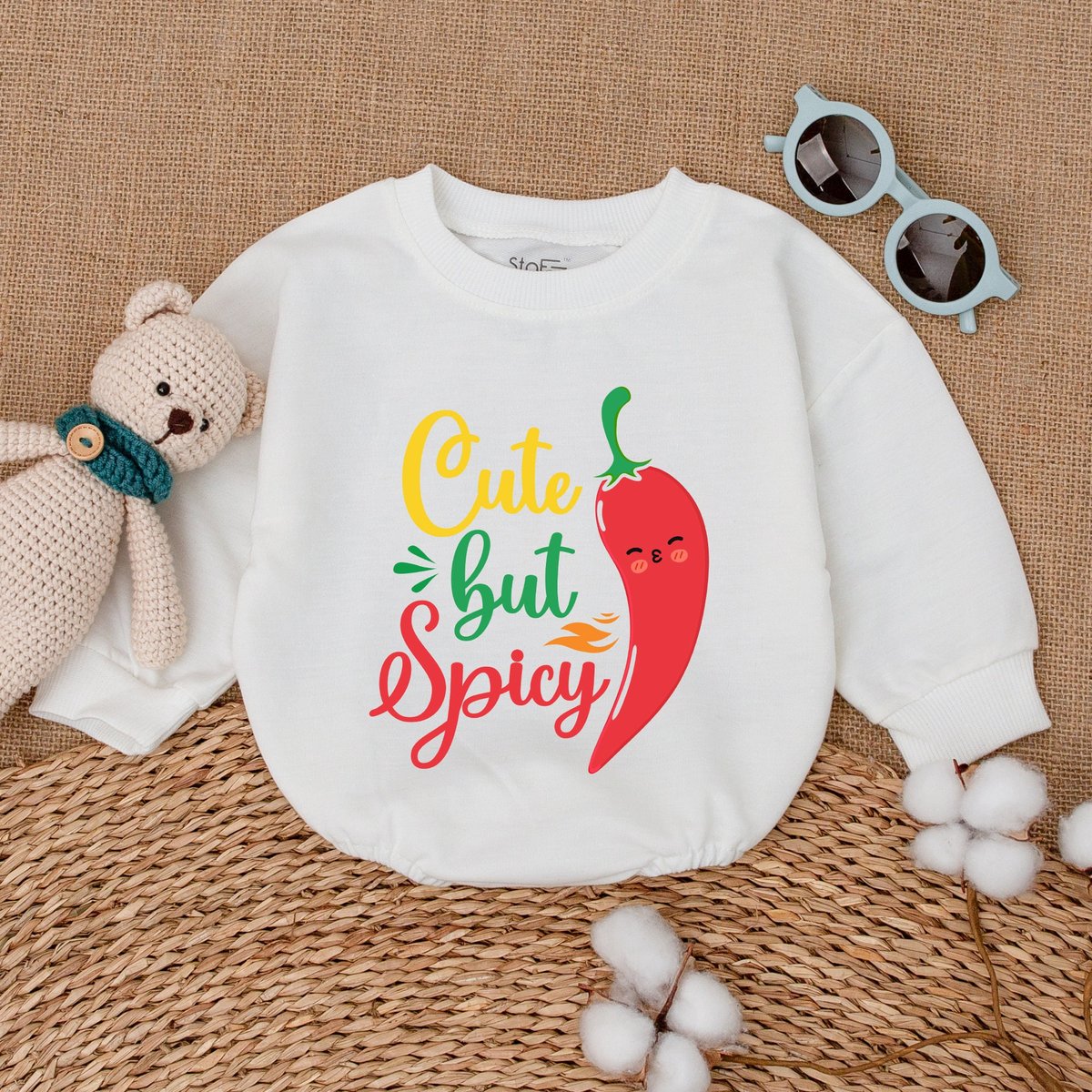 Cute But Spicy Romper Chili Pepper Baby Bodysuit Hipster Baby Clothes Funny Mexican Baby Outfit Baby 172