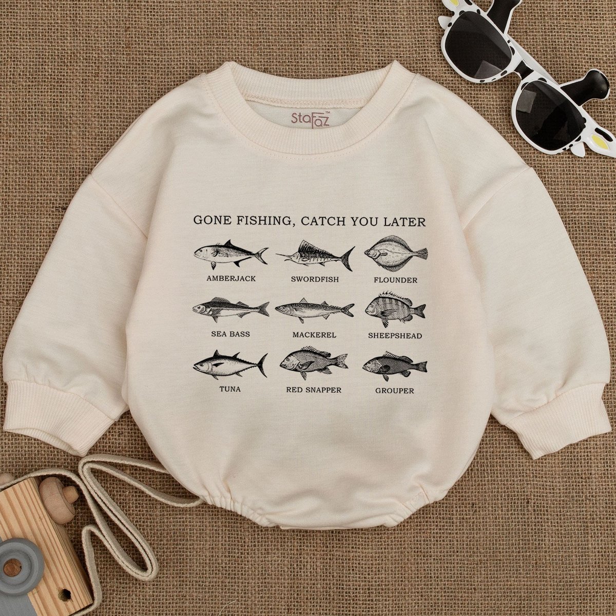 Cute Fishing Romper Fishing Outfit Baby Romper Baby Shower Gift Baby Clothes Baby Announcement Outfi 159