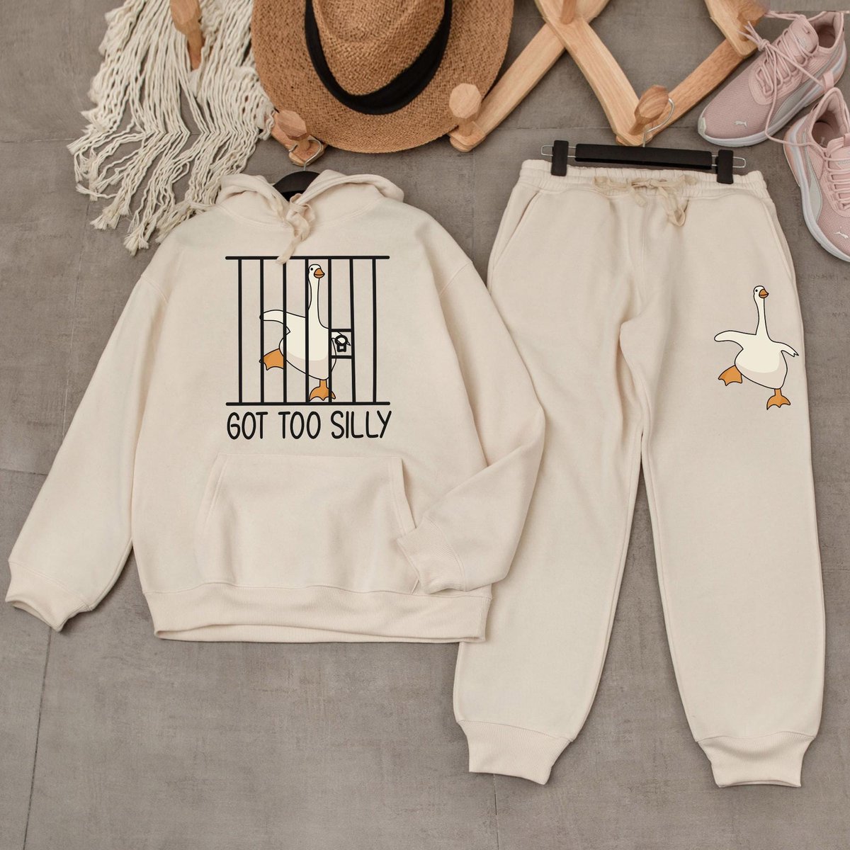 Cute Goose Hoodie Sweatpants Duck Clothing Hoodies For Girls Gifts For Friends Funny Hoodie Gift