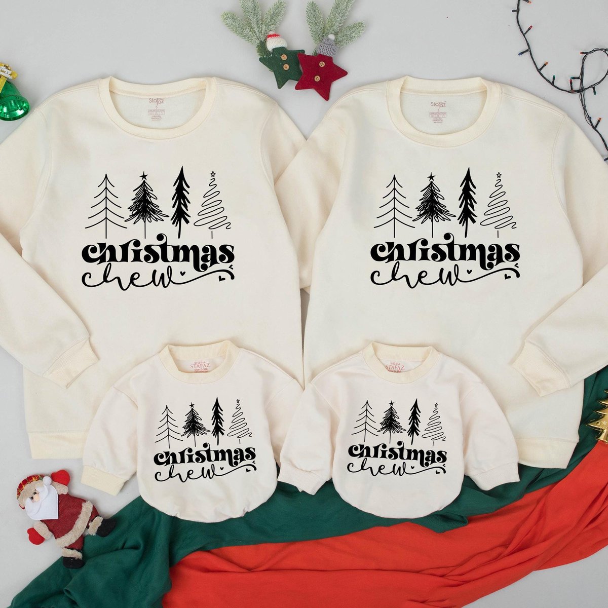 Cute Matching Family Holiday Outfits Unisex Adult Kids Baby Christmas Graphic Pullover Christmas S 436