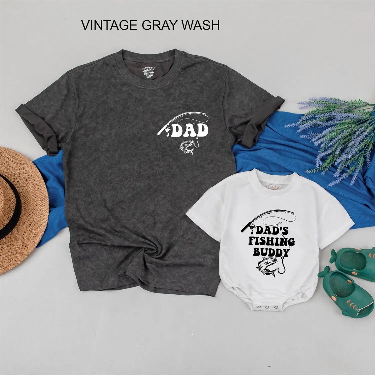 Dad and Dad's Fishing Buddy Shirts Custom Fishing Outfits Father and Son Matching Shirts Gifts for 432