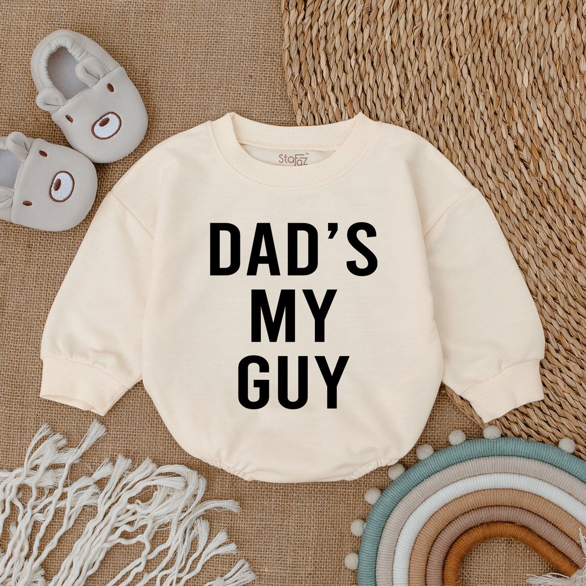 Dad's My Guy Baby Clothes Gender Reveal Baby Bodysuit Baby Announcement Baby Shower GiftBaby romper