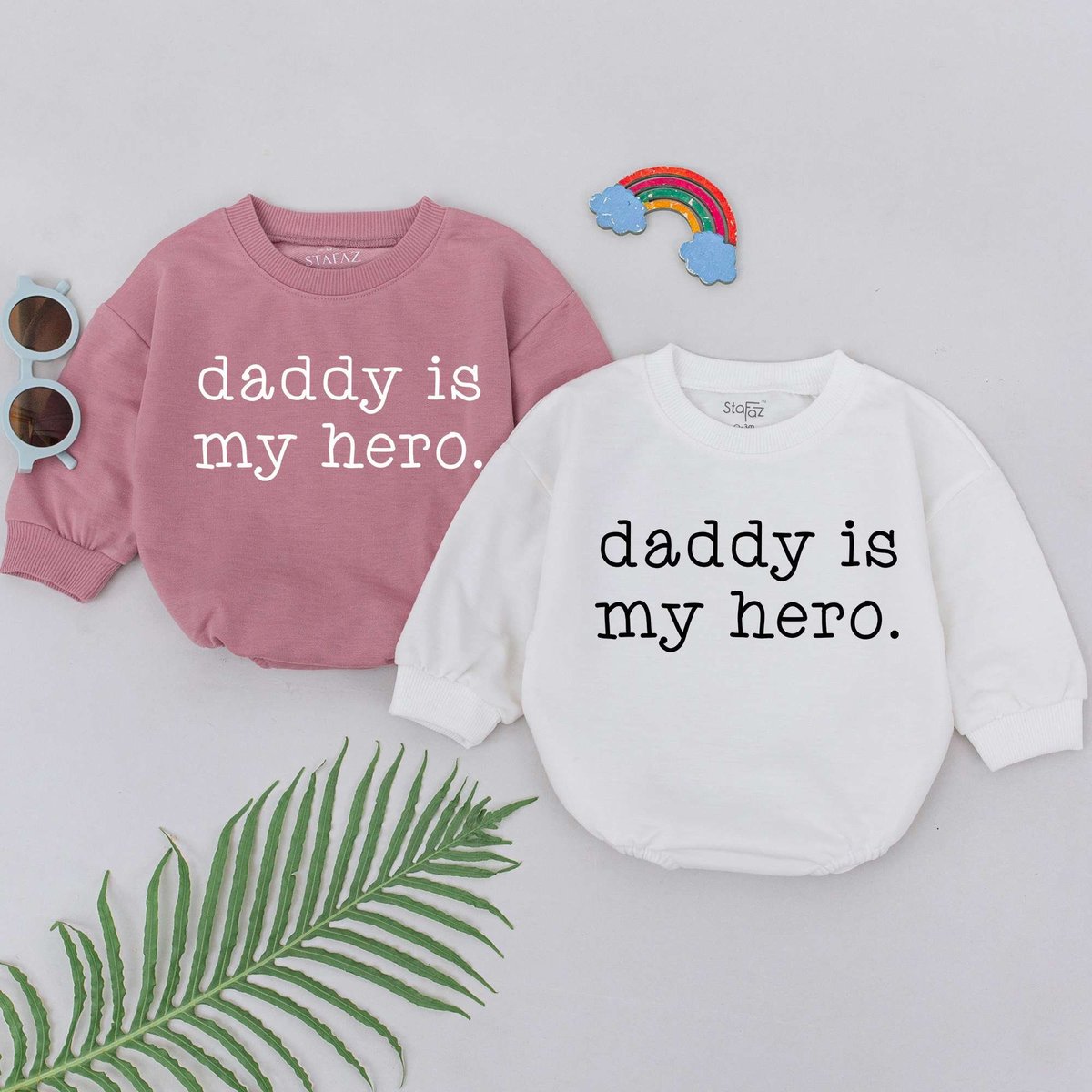 Daddy Is My Hero Romper Retro Daddy's Girl Romper Daddy Baby Outfits Father's Day Gift For Daughte