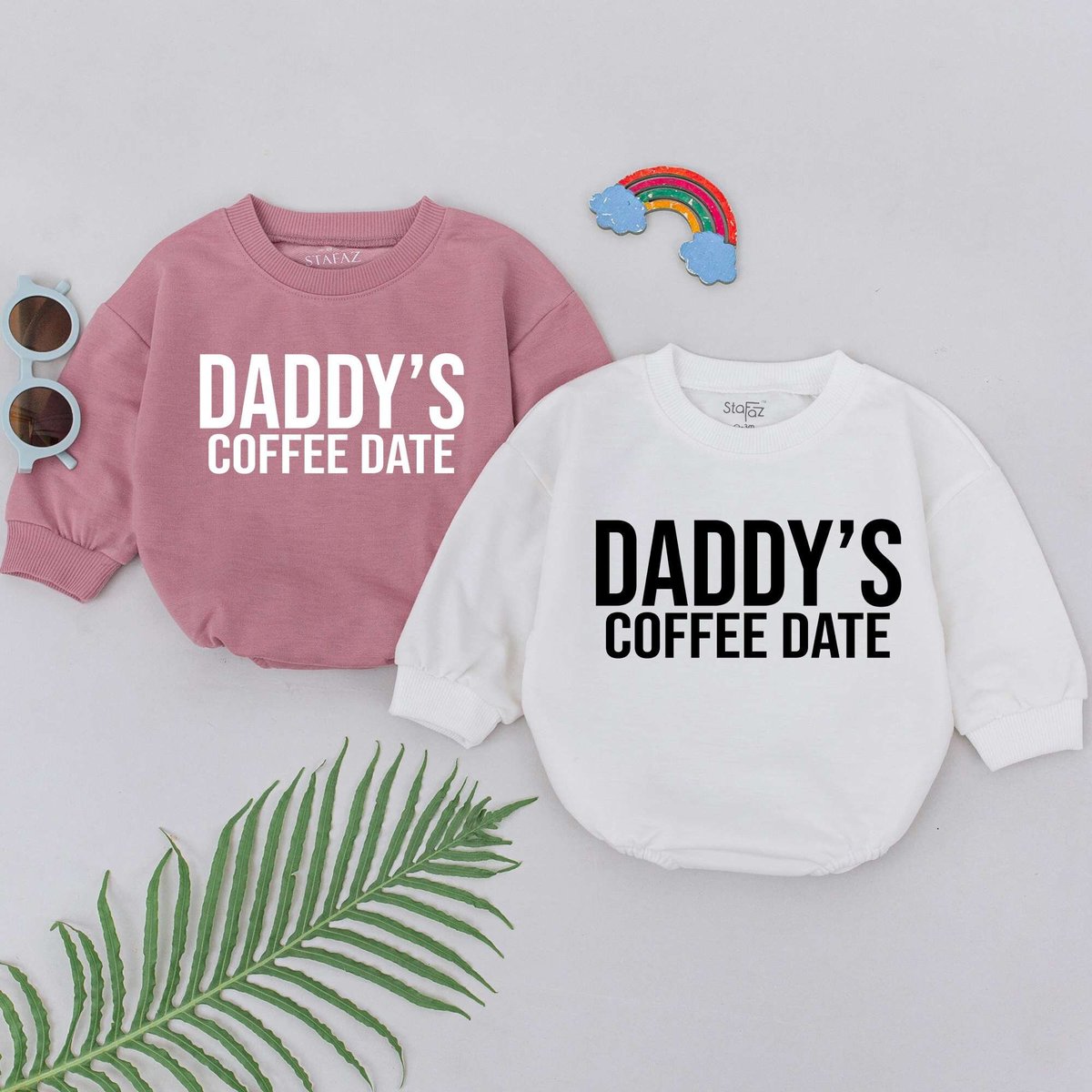 Daddy's Coffee Date Romper Daddy's Girl Romper Daddy's Bestie Outfits Father's Day Gift For Daug