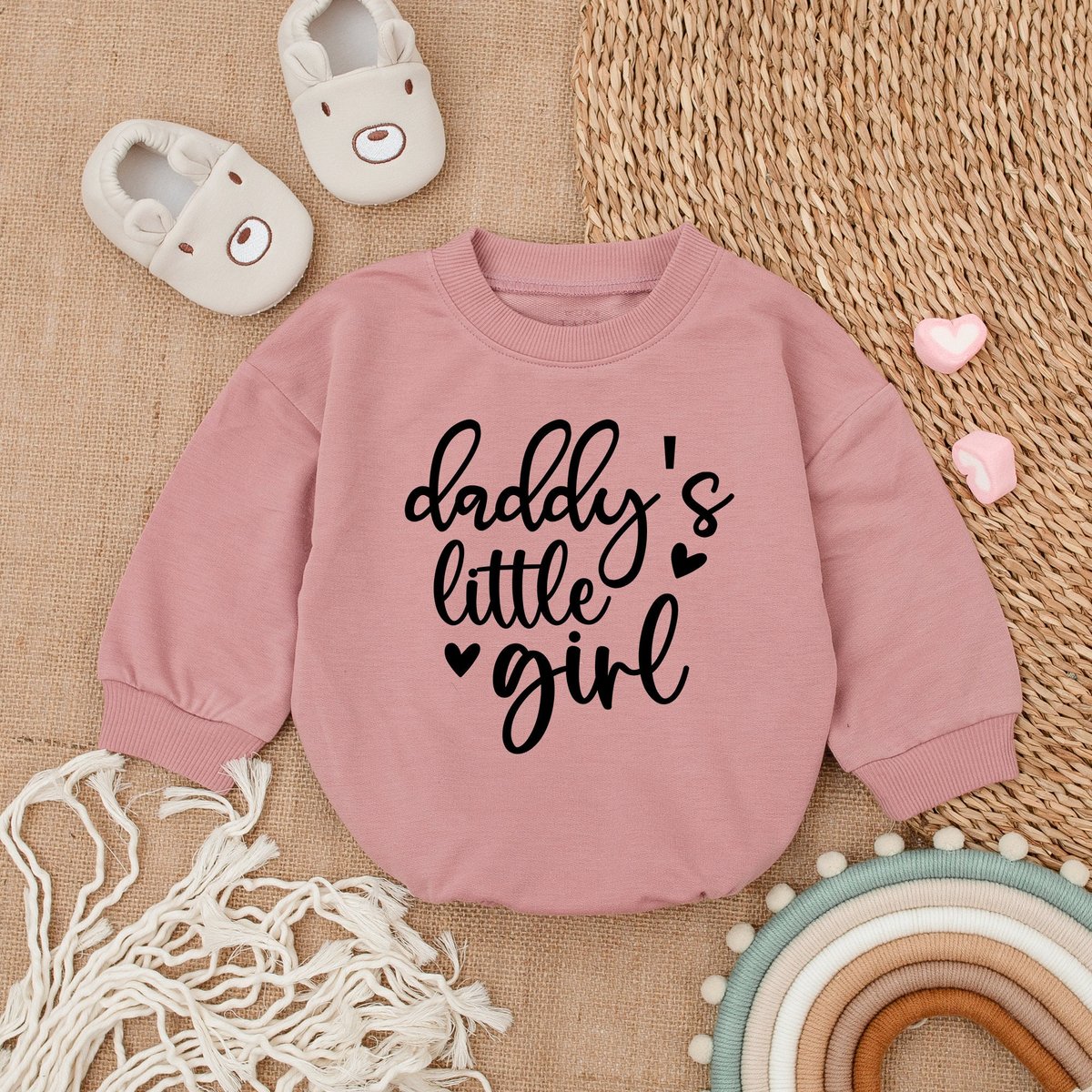 Daddy's Girl Baby Romper Bubble Romper Baby Boy Clothes Father's Day Outfit Baby Romper Ba