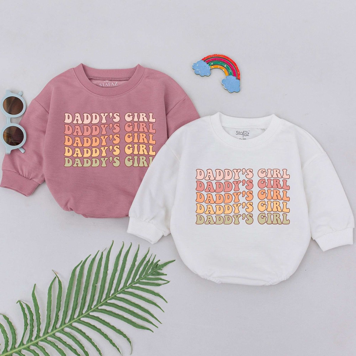 Daddy's Girl Baby Romper Daddy's Girl Romper Daddy Baby Outfits Father's Day Gift For Daughter Ba