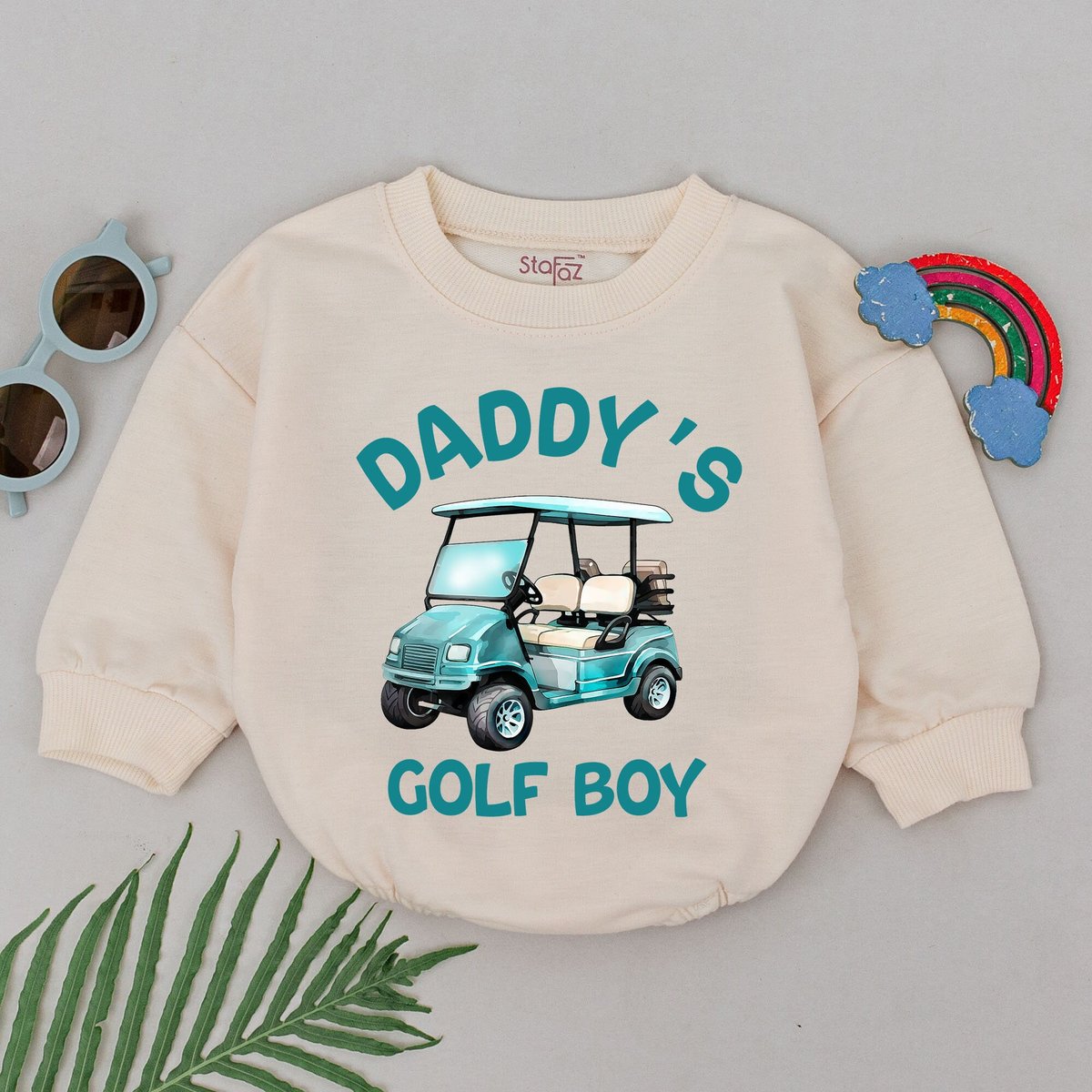 Daddy's Golf Boy Romper Future Golfer Buddy Bodysuit Baby Announcement Romper Baby Boy Golf Outfit
