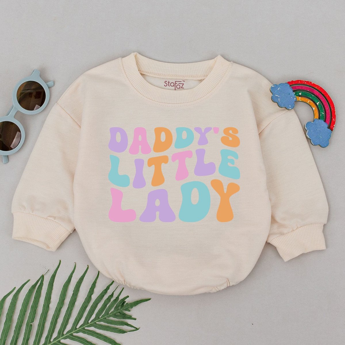 Daddy's Little Lady Romper Daddy's Girl Romper Daddy Baby Outfits Father's Day Gift For Daughter