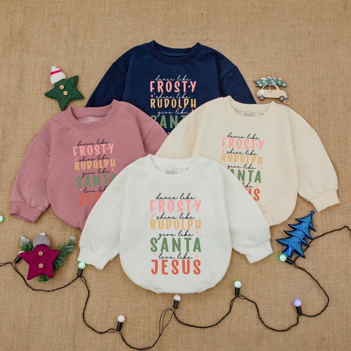 Dance Like Frosty Baby Romper Sweatshirt Bubble Romper Baby Girl Clothes Oversized Baby Romper Chris 159