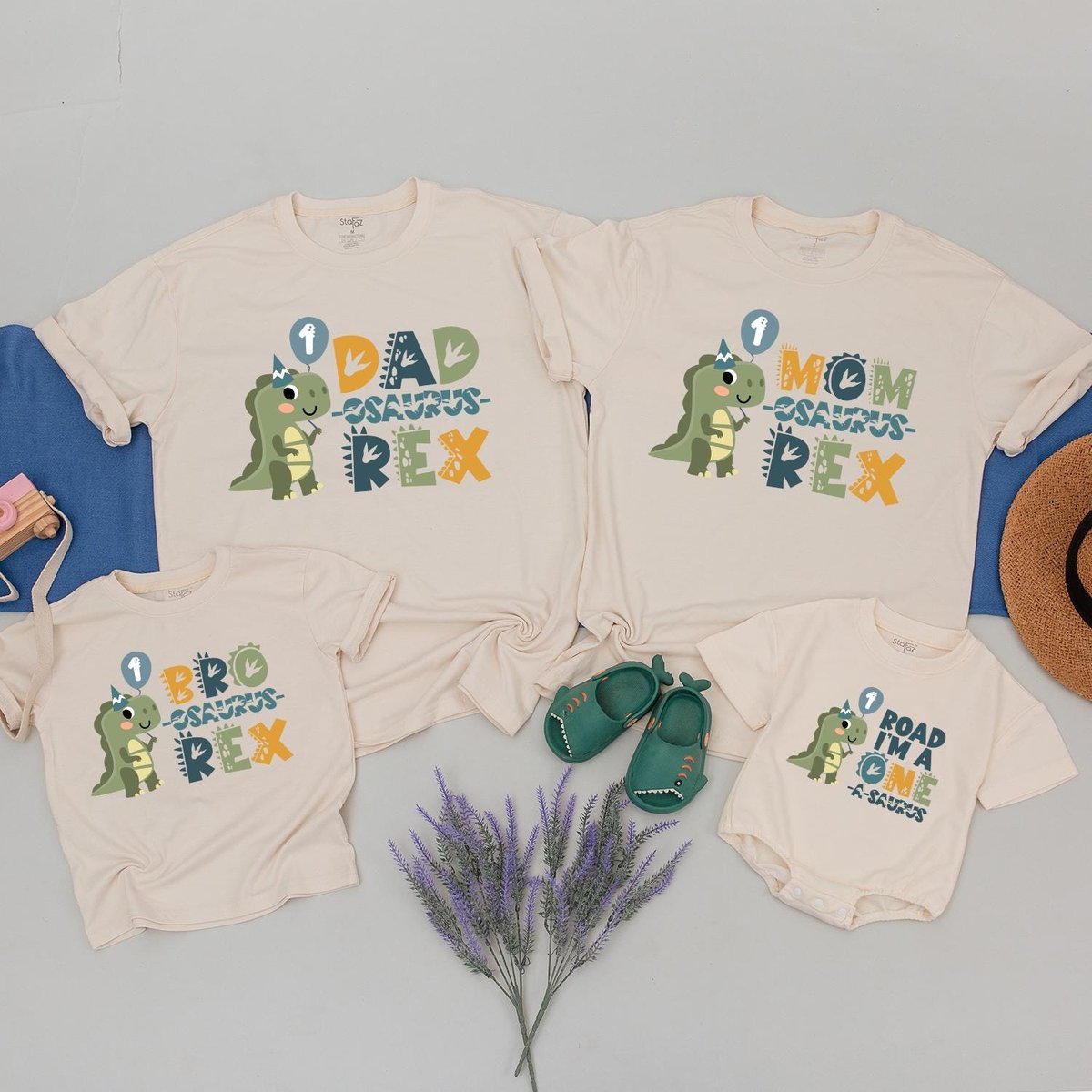 Dinosaur Matching Birthday Shirts One A Saurus Birthday Tee Dinosaur 1st Birthday Outfit First Birth 183