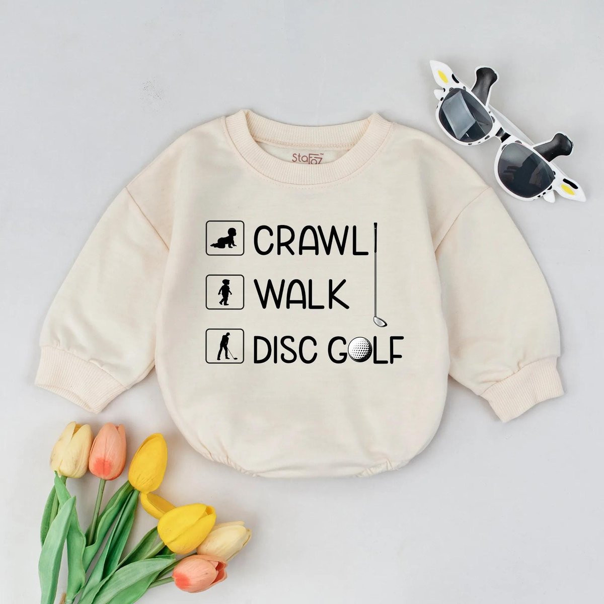 Disc Golf Baby Bubble Romper Crawl Walk Disc Golf Shirt Soft Cotton Baby Apparel Baby Sports Clothes 430