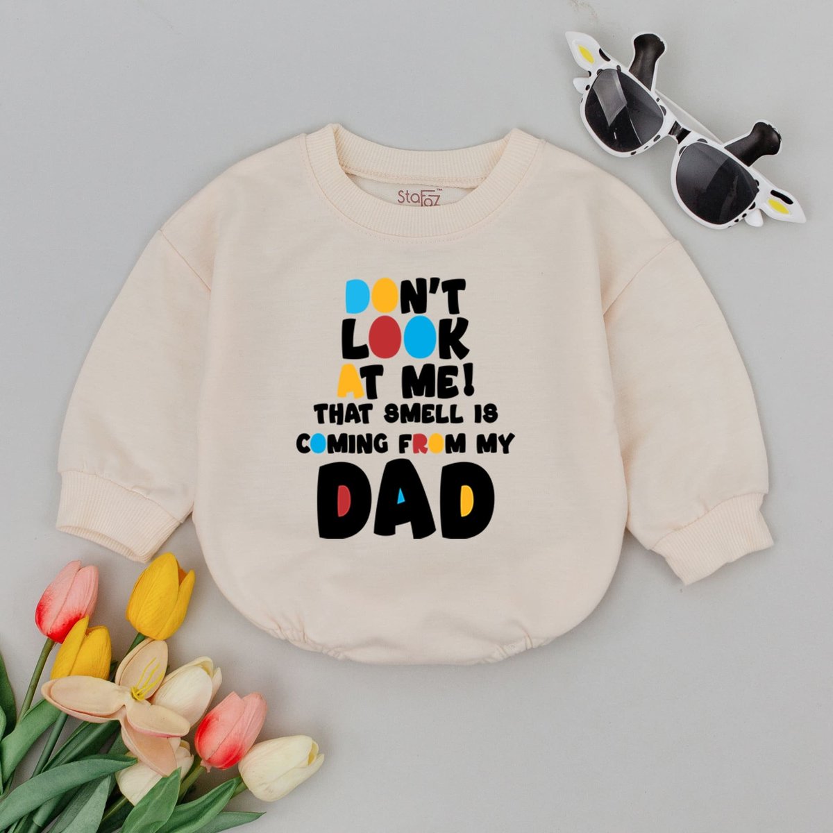 Don't Look At Me That Smell Is Coming From My Dad Baby Romper Dad Baby Gift Babygrow 1st Fathers Da 171