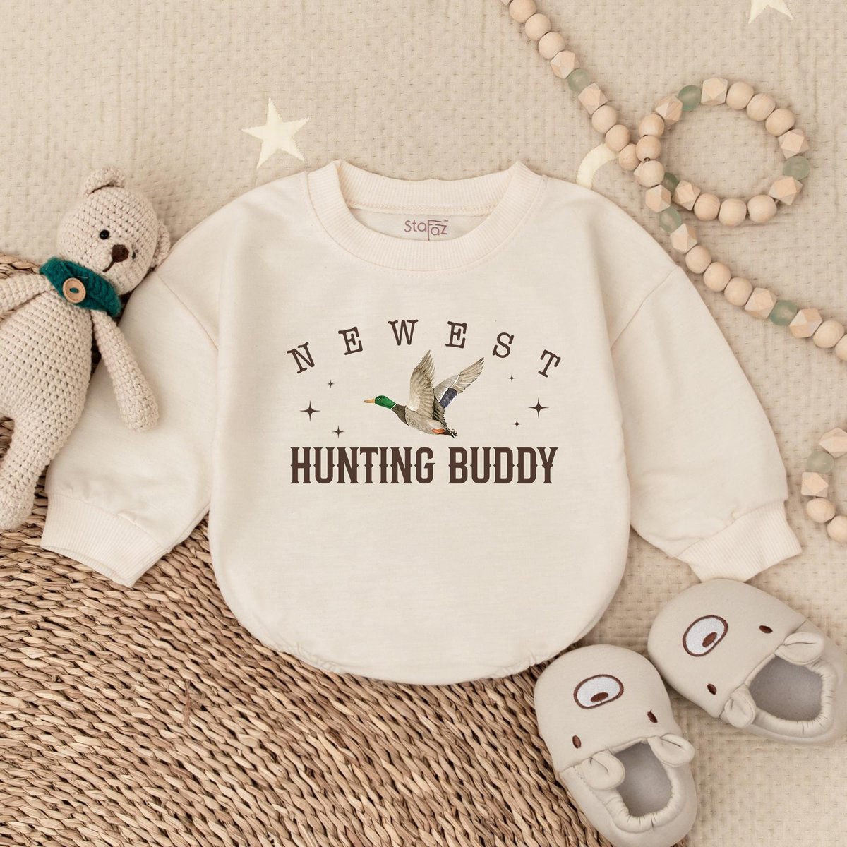 Duck Newest Hunting Buddy Bubble Romper Mallard Duck Baby Bodysuit Hunting Duck Baby Bodysuit Baby S
