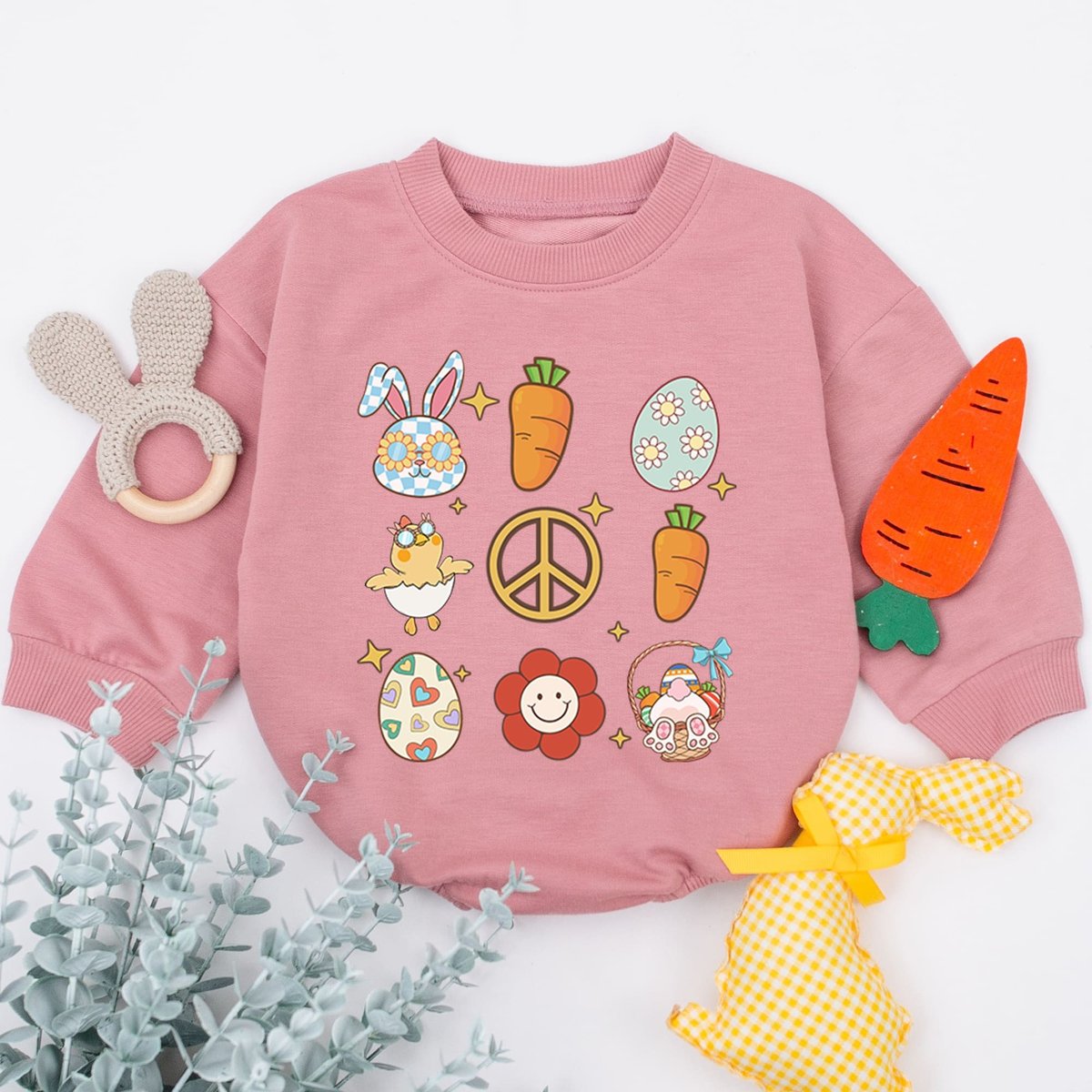 Easter baby Outfit Easter baby Romper 1st Easter Baby Clothes Religious Christian Jesus Easter Egg B 166