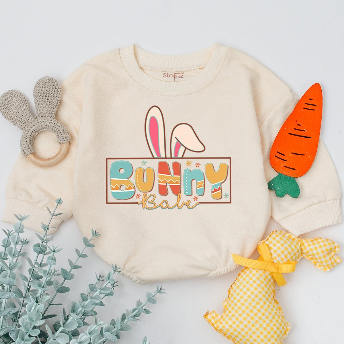 Easter baby Outfit Easter baby Romper 1st Easter Baby Clothes Religious Christian Jesus Bunny Babe B 166