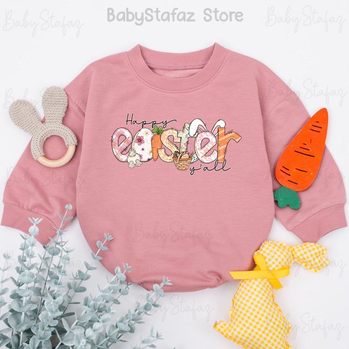 Easter baby Outfit Easter baby Romper 1st Easter Baby Clothes Religious Christian Jesus Happy Easter 166