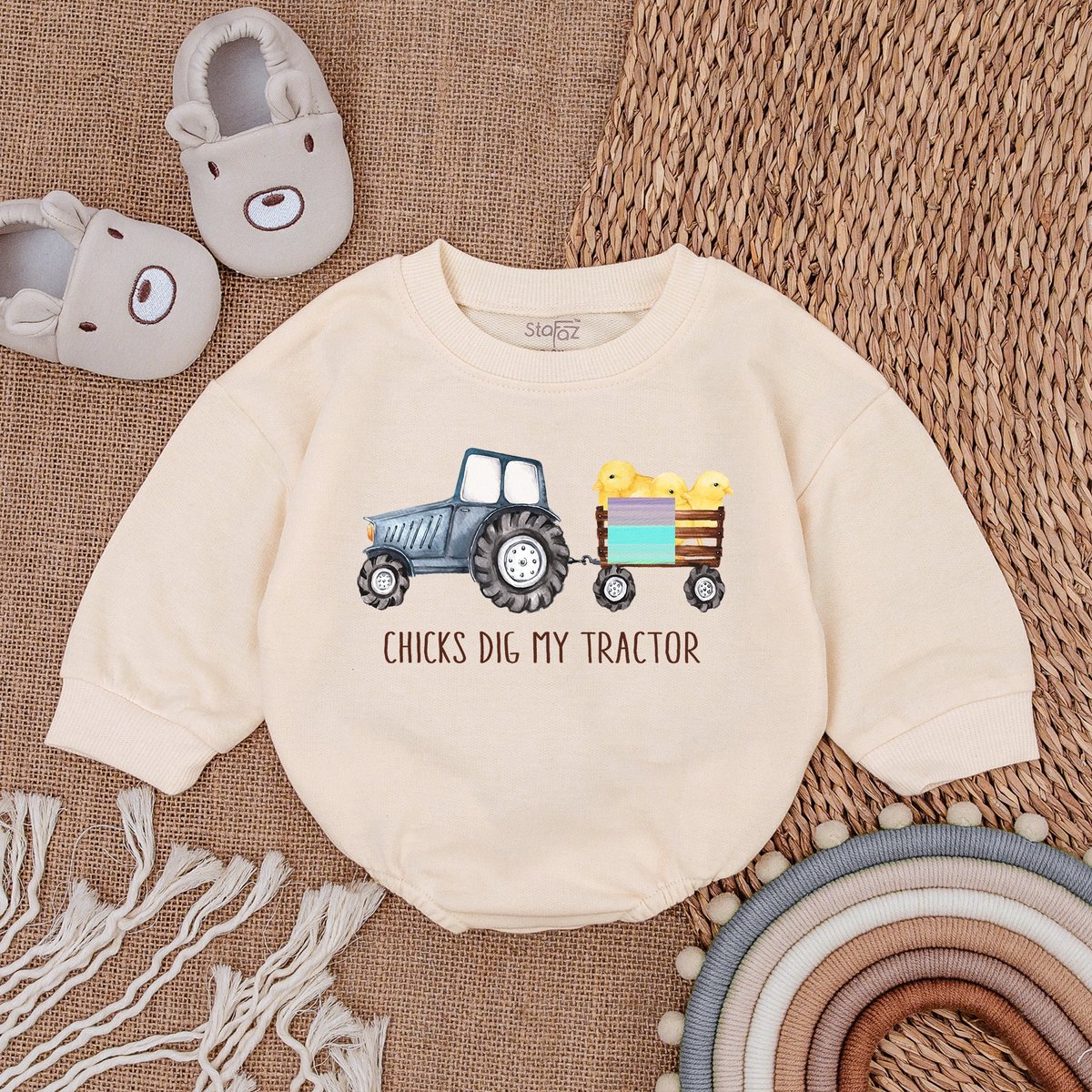 Easter Egg Baby Boy Clothes  Easter Day Baby Outfit Sweatshirt Bubble Romper Baby Clothes Baby Romper