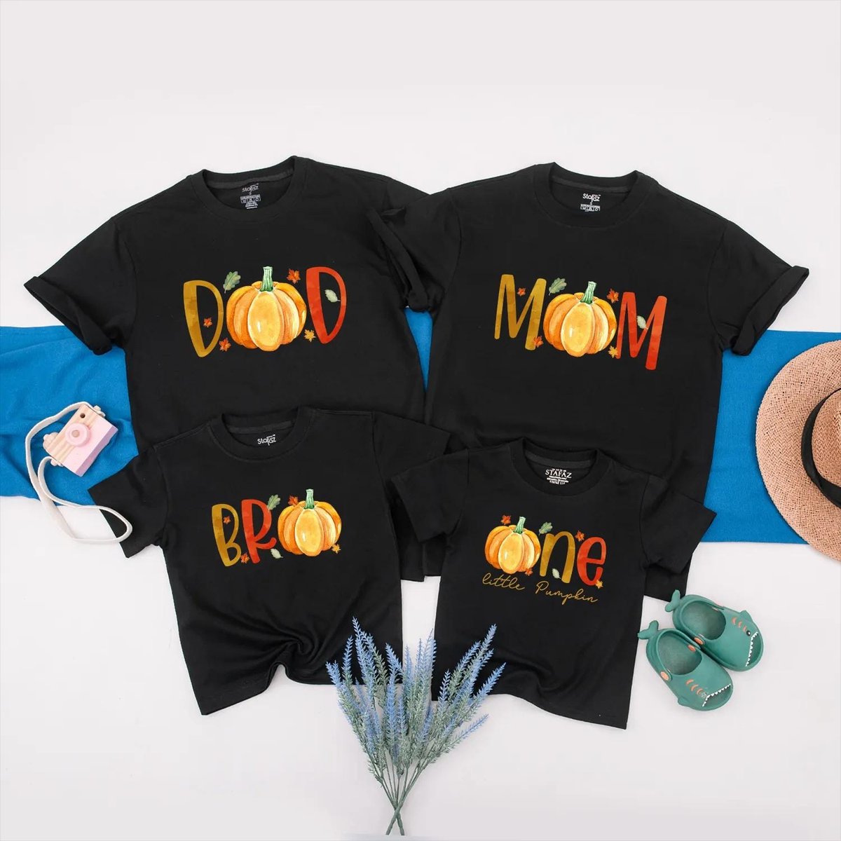 Family Pumpkin Matching Shirts Little Pumkin Romper Pumpkin Season Outfit Cute Pumpkin Family Tees T 433