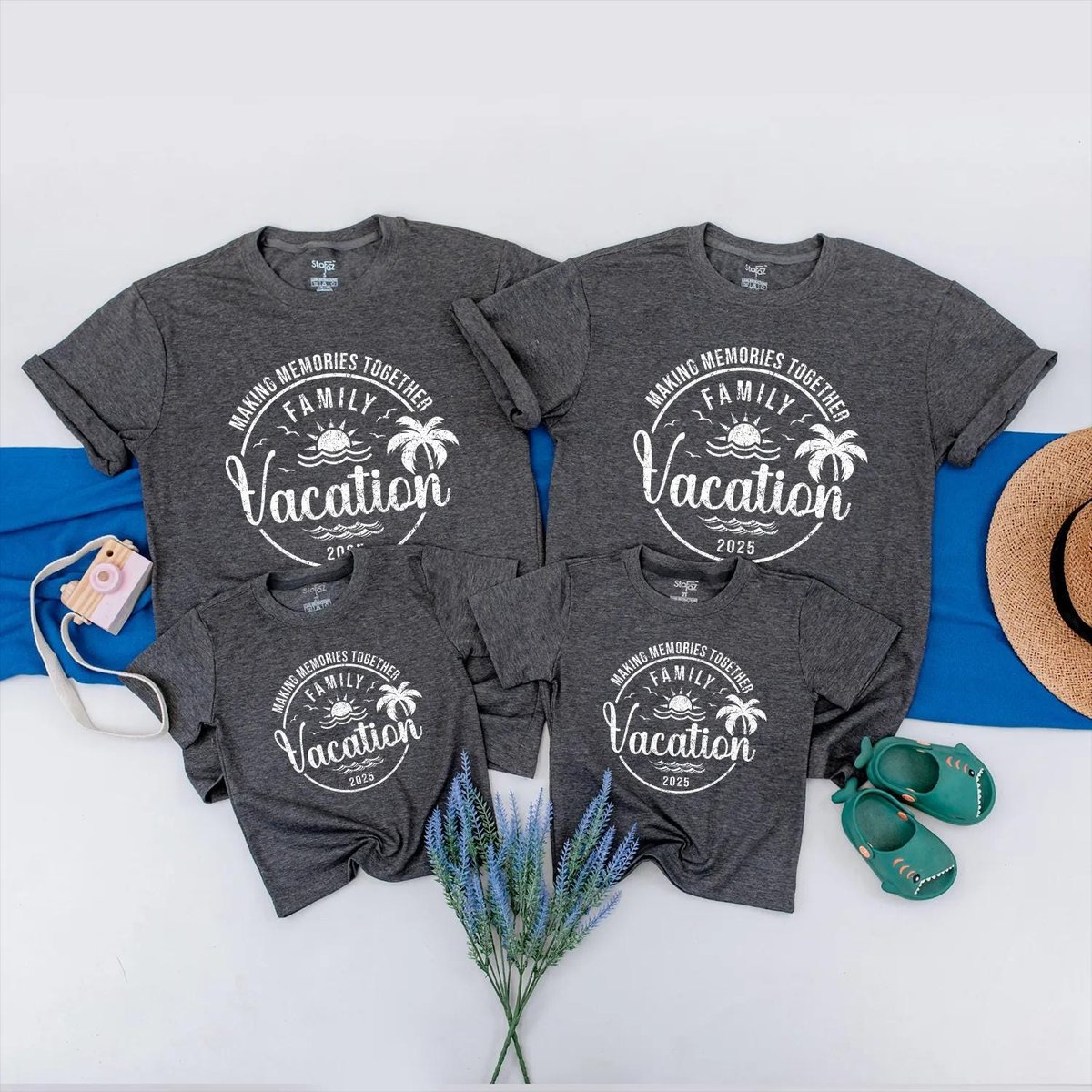 Family Vacation 2025 Shirt Making Memories Together Tee Family Summer Trip Outfit Beach Shirt for Su 432