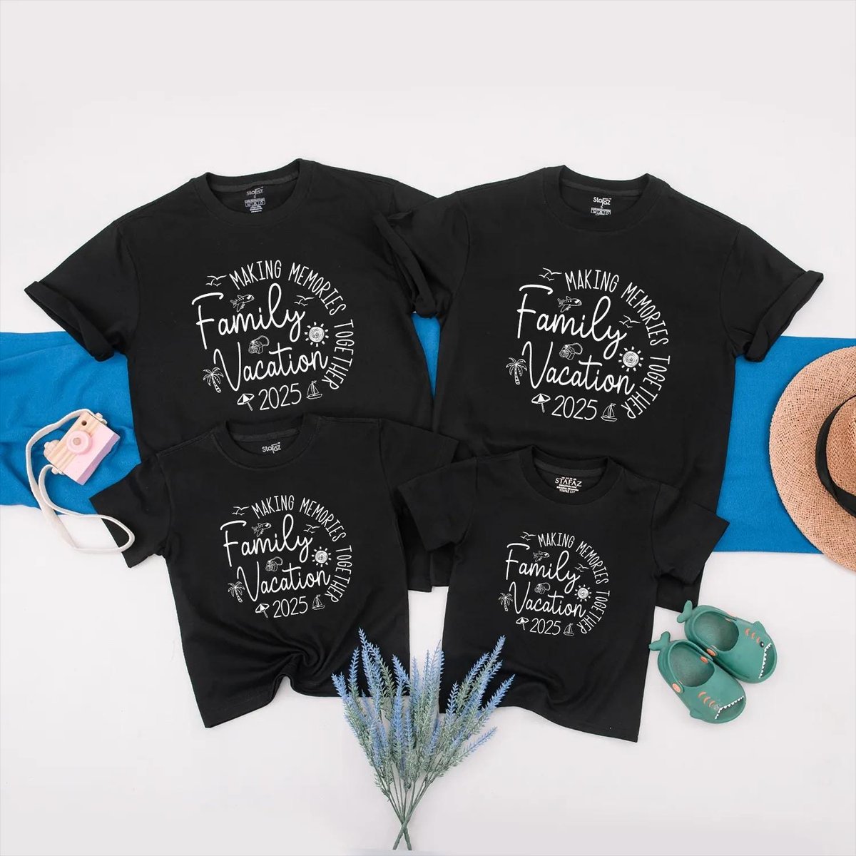 Family Vacation 2025 Shirts Making Memories Together Summer Vacation Outfits Travel Trip Clothes Ide 432