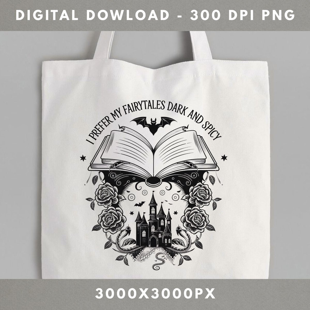 Fantasy Book PNG Smut Dark Romance Graphic Reading Shirt Design Bookish Fairytale Art Books and Drag 434