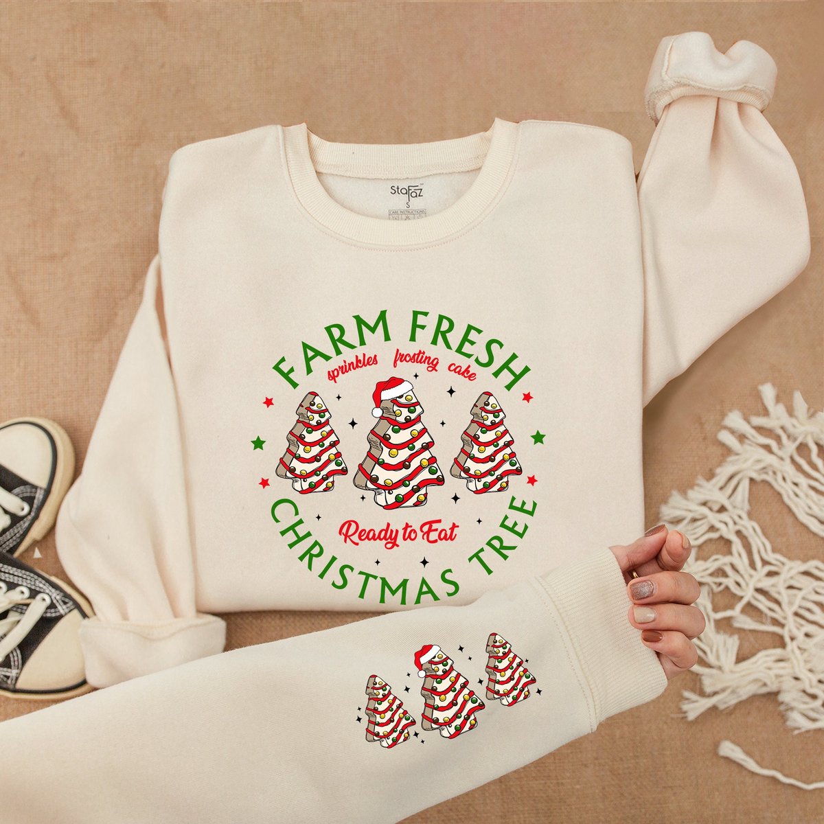 Farm Fresh Christmas Tree Cakes ShirtChristmas Cake SweatshirtChristmas Tree Farm ShirtChristmas Swe