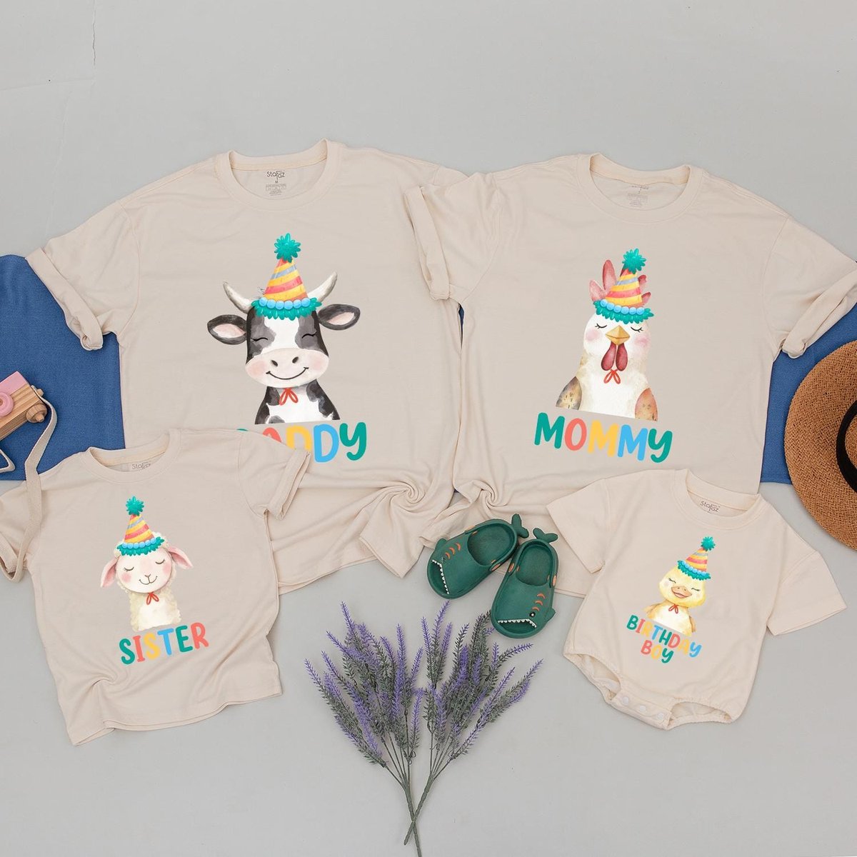 Farm Theme First Birthday Boy Shirts Family Matching Barn Birthday Tee Cow 1st Birthday Tee Barn The 189