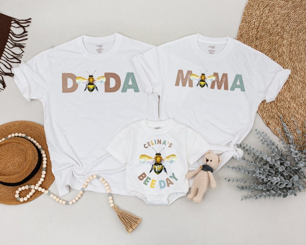 First Birthday Romper First Bee Day 1st Bee Day Outfit First Bee Day Shirt Bee First Birthday Shirts 164