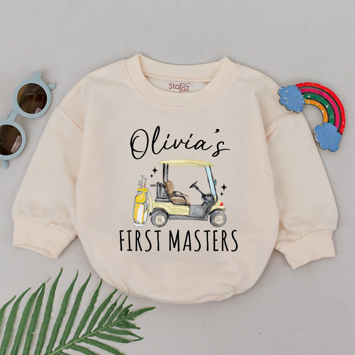 First Masters Golfing Romper Retro Future Golfer Bodysuit New Player in Town Boy Golf Outfit Father3