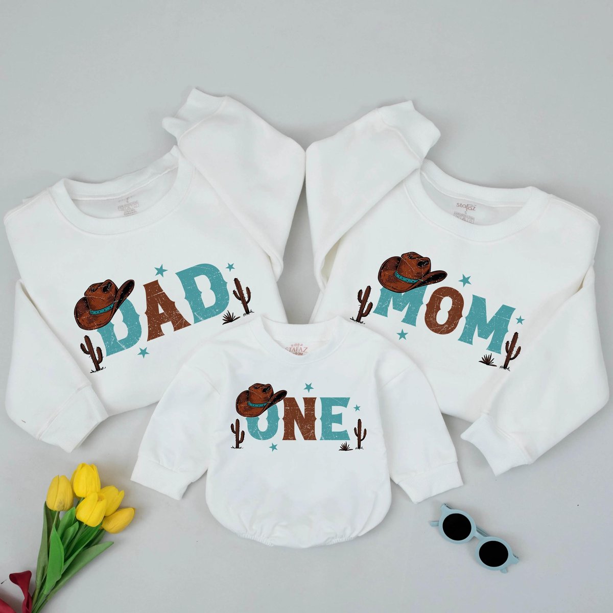 First Rodeo Family Birthday Matching Sweatshirt Cowboy Theme Birthday Shirt 1st Birthday Boy Outfit 437