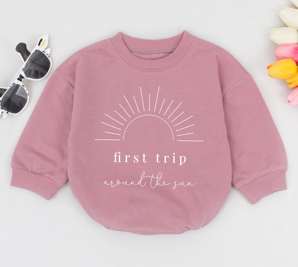 First Trip Around The Sun Baby Romper Adventure Baby Outfit Smash Cake Outfit Travel Baby Gift Theme 170