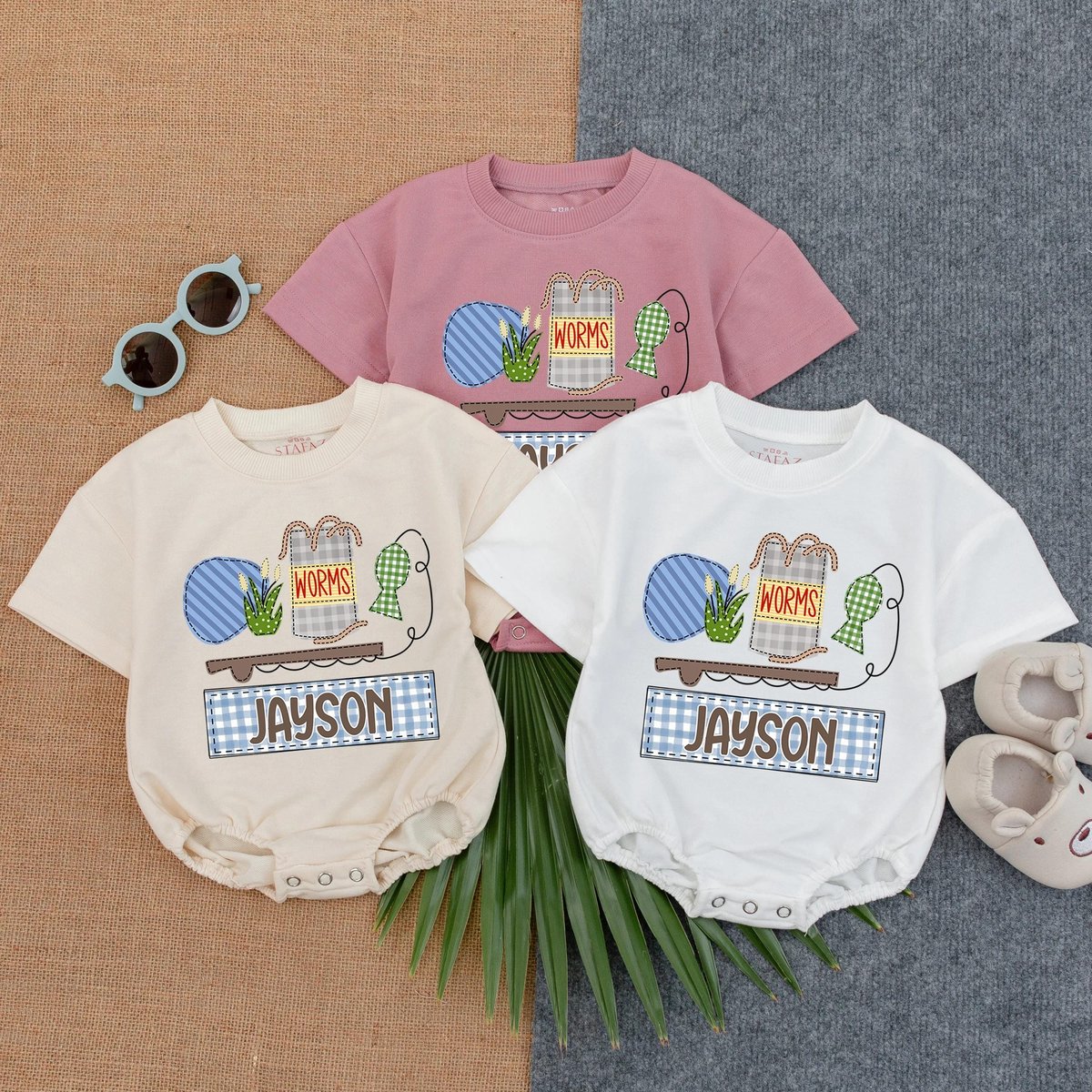 Fishing Buddy Custom Bubble Romper Personalized Baby T Shirt Outfit Outdoor Baby Boy Clothes Toddler 433