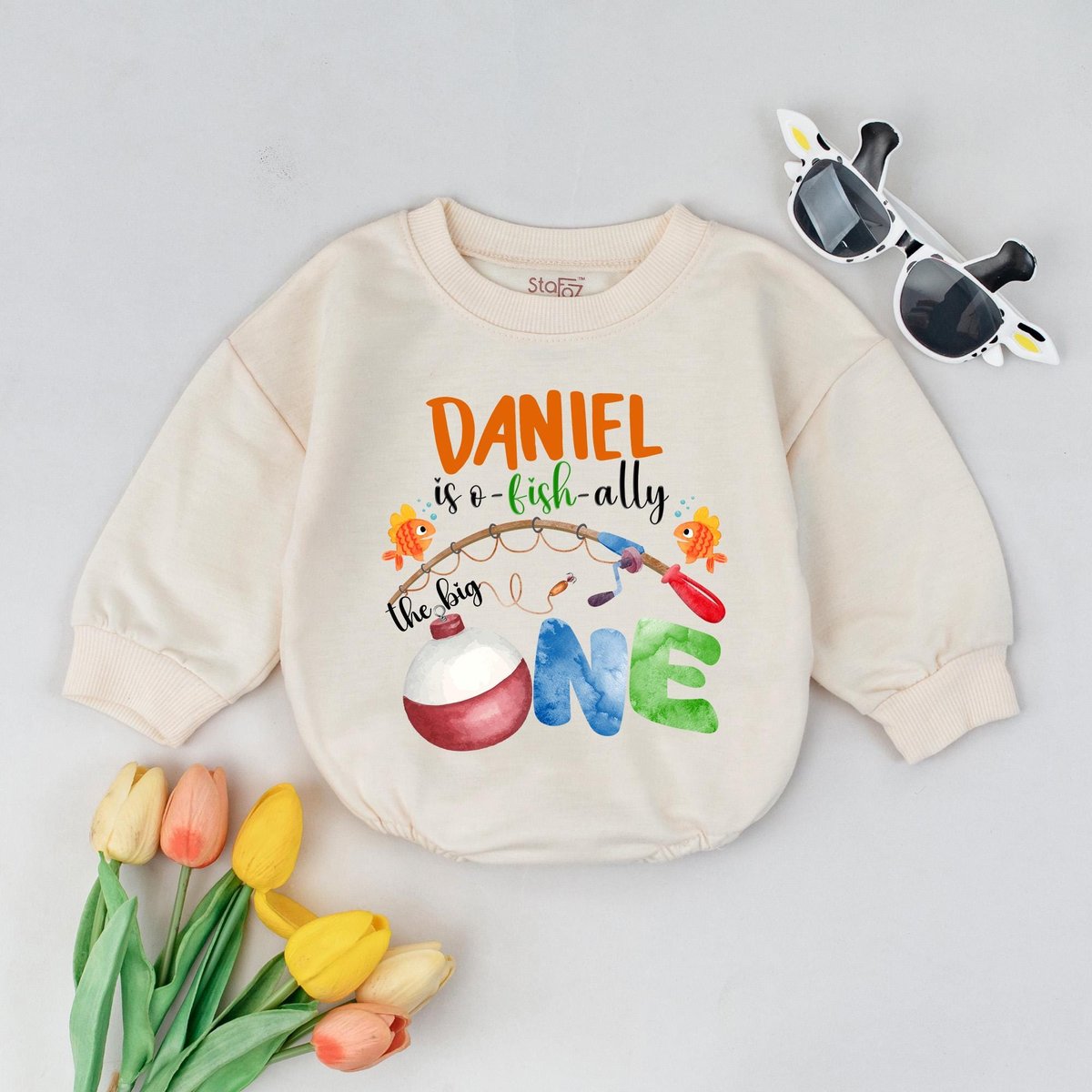 Fishing First Birthday Shirt The Big One Birthday Outfit Boy Baby Fisherman Birthday Shirt 1st Birth 429