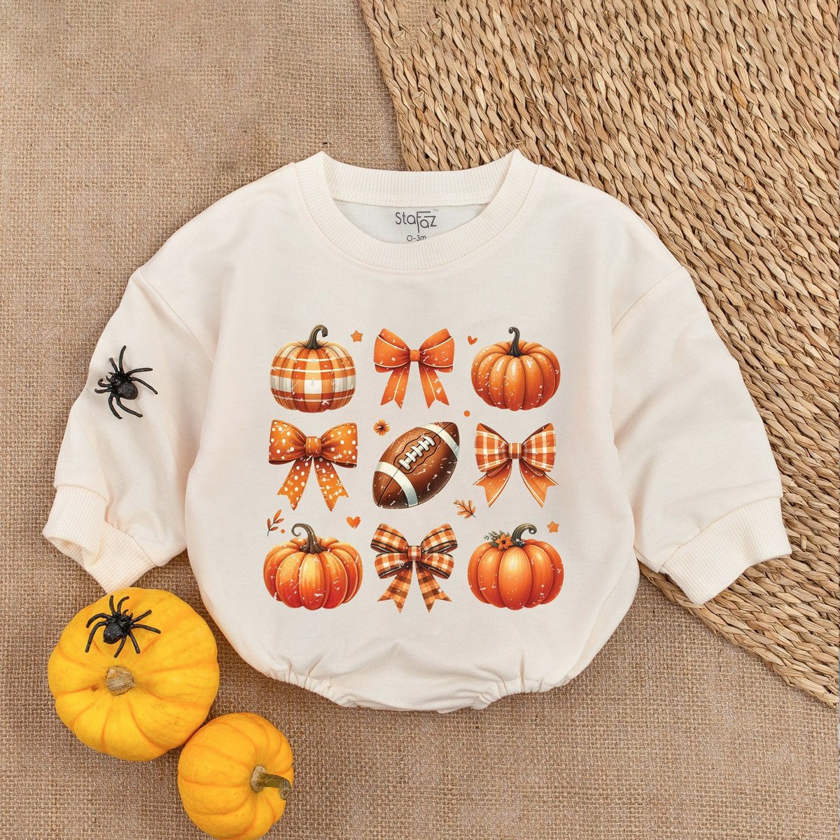 Football Fall Season Romper First Thanksgiving Baby Outfit Thanksgiving Baby Girl Clothes Fall Baby