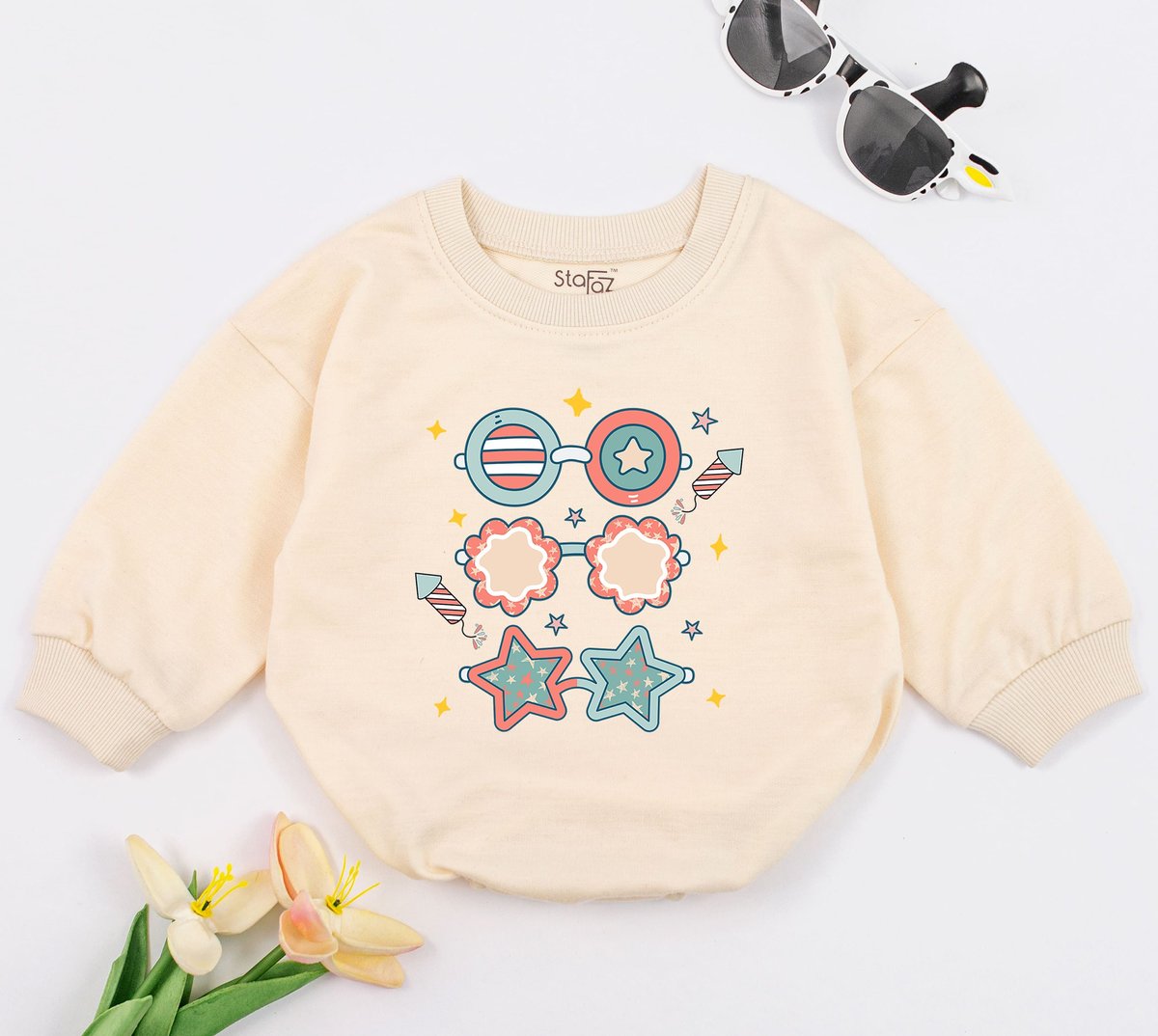 Fourth of July Baby Romper Patriotic Baby Bodysuit American Baby Clothes My first 4th of July Baby O 168