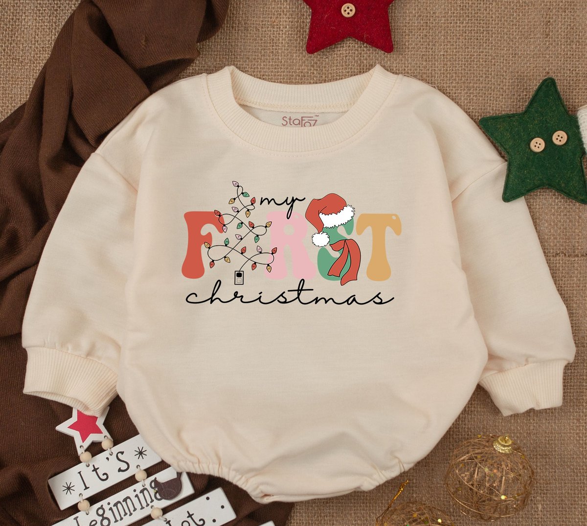 Funny Christmas Baby Outfit Bubble Romper 1st Christmas Baby Shower my first xmas baby outfit Infant 158