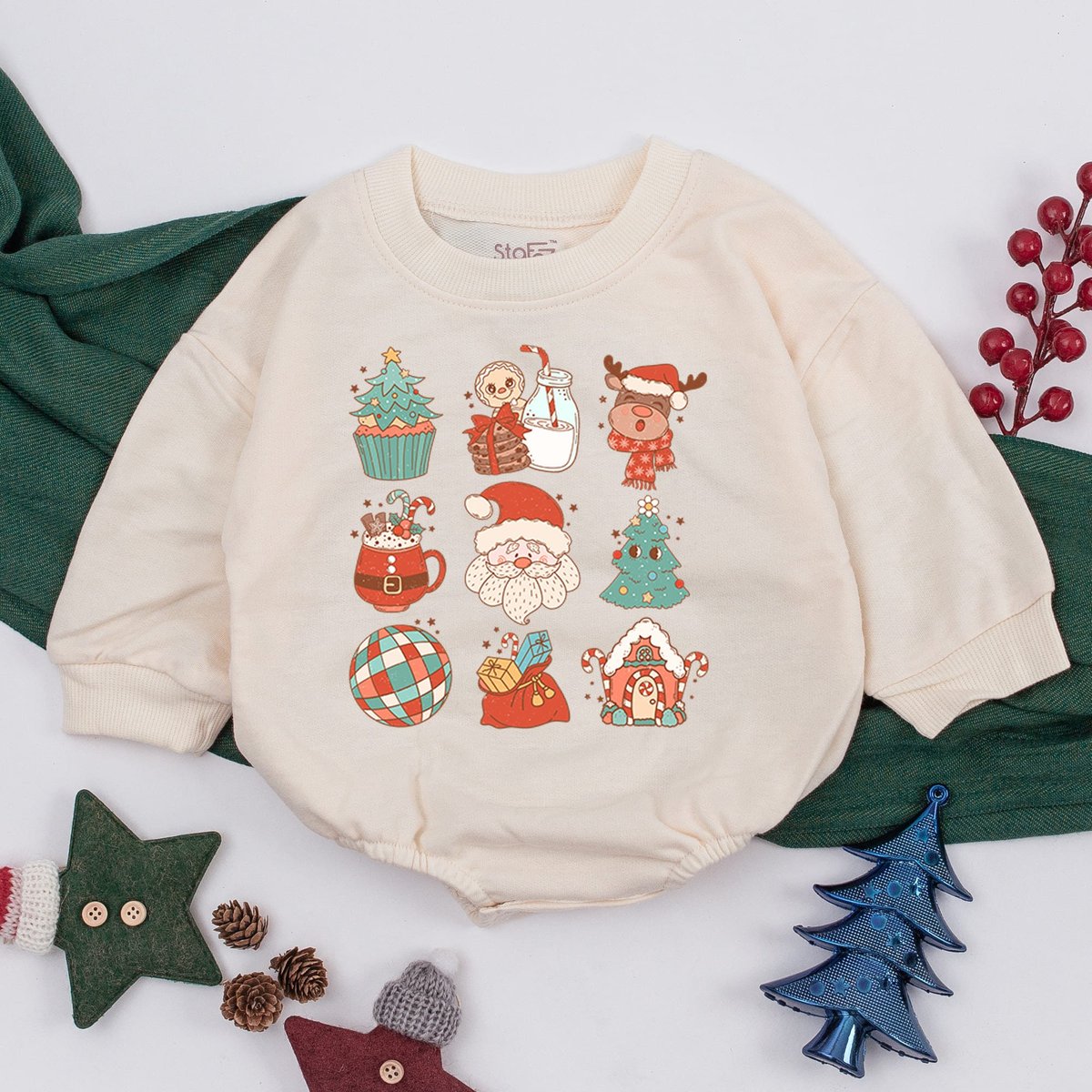 Funny Christmas Baby Romper Christmas Toddler Sweatshirt First Christmas Baby Clothes Baby Shower Gi 159