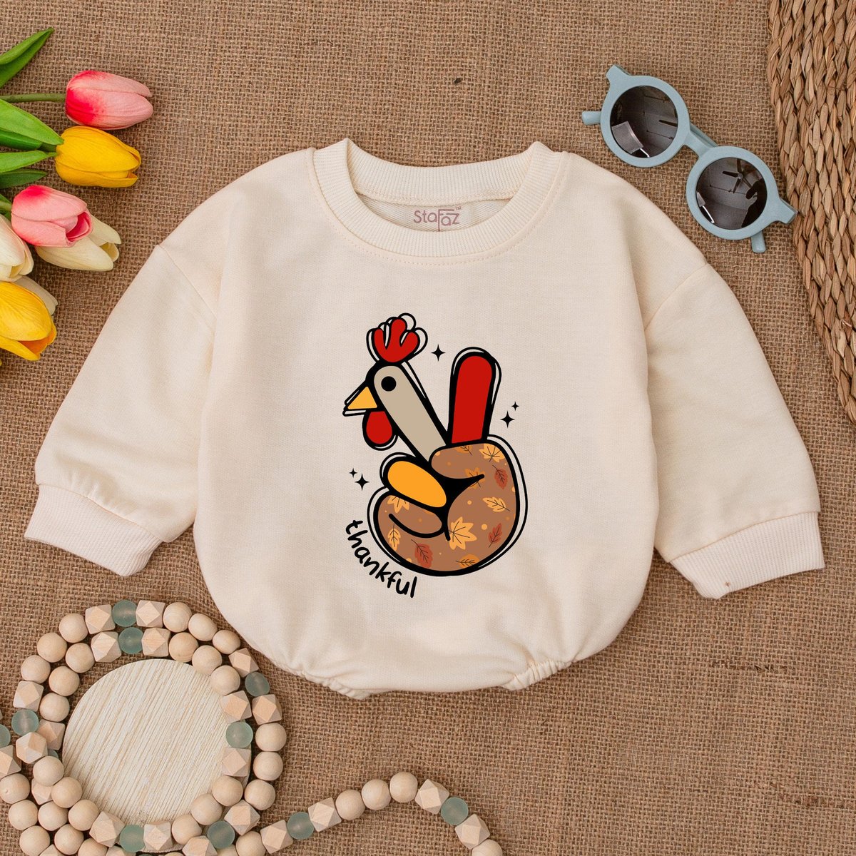 Funny Turkey Hand Baby Romper Thankful Bodysuit Thanksgiving Sweatshirt Romper Thanksgiving Baby Clo 174