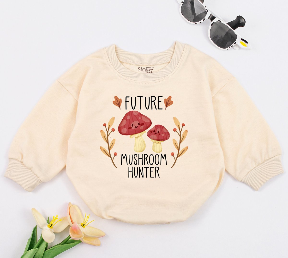 Future Mushroom Hunter Baby Bodysuit Mushroom Forager Baby Outfit Mushroom clothesAdventure One Piec 149