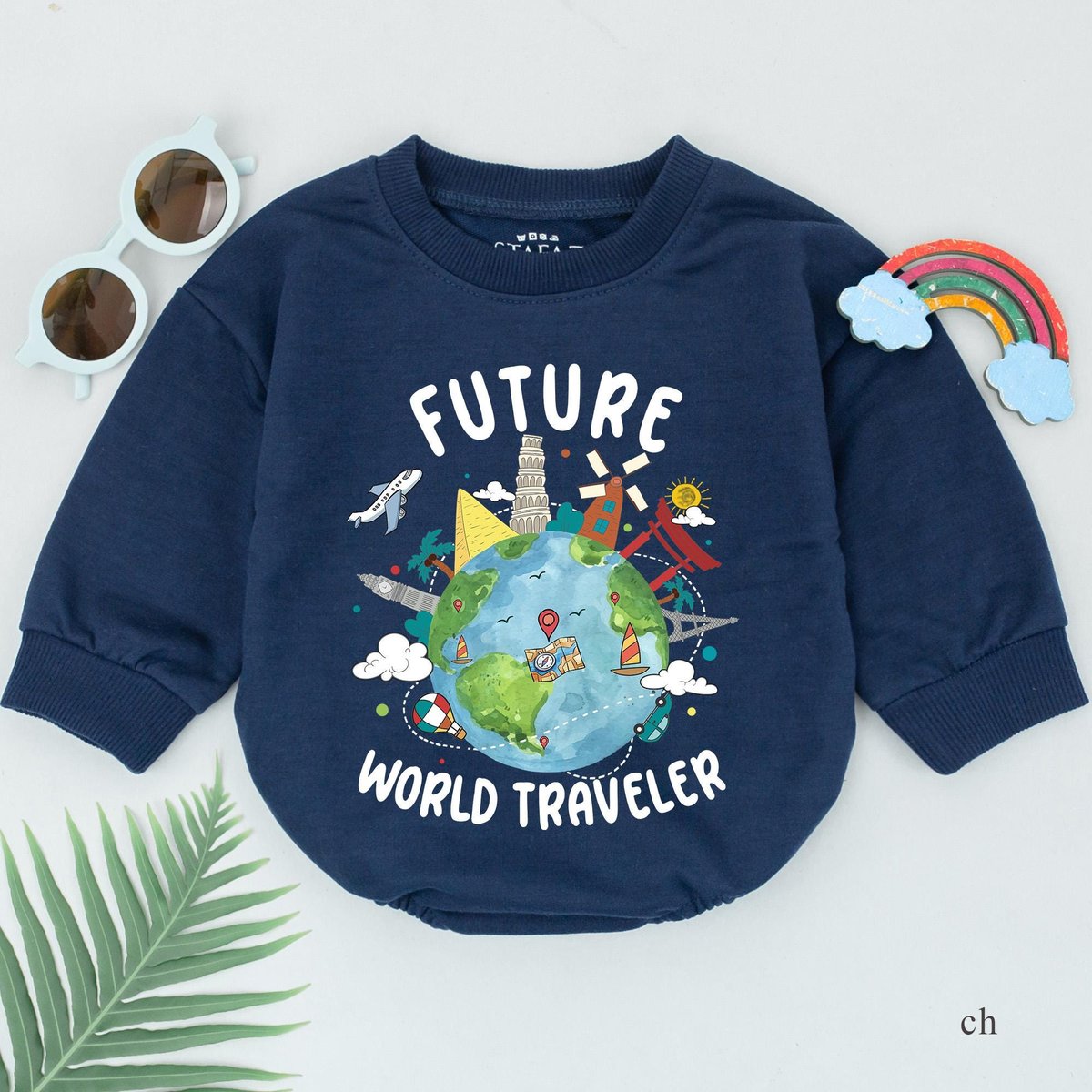 Future World Traveler Romper Newest Little Travel Buddy Adventure Baby Outfit Travel Baby Shower Gif